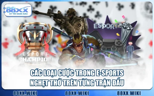 Các Loại Cược Trong E-Sports - Nghẹt Thở Trên Từng Trận Đấu