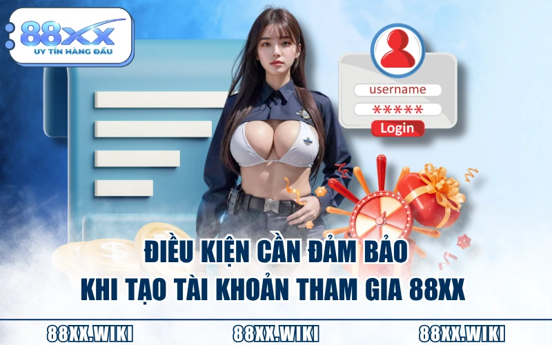 Điều kiện cần đảm bảo khi tạo tài khoản tham gia 88XX